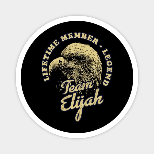 Elijah Name - Lifetime Member Legend - Eagle Magnet by Stacy Peters Art